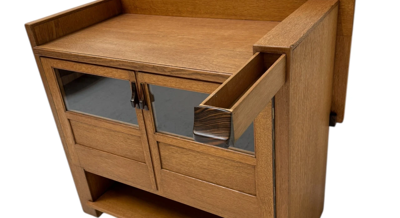 Art Deco Modernist Cabinet by Anton Lucas for N.V. Meubelkunst Leiden, 1920s